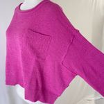 Lumière New Boxy Pocket Pullover Sweater Pink Photo 7