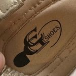 JOYFOLIE | Sparkling Gold Embellished Thong Rhinestone Elastic Strap Sandals Size 7 Photo 4