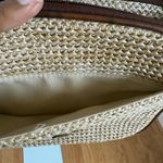 Strada Woven Crossbody Bag‎ Brown Trim Small Purse Shoulder Bag Tan Photo 9
