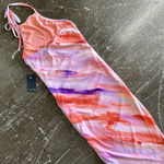 Caution to the Wind Pink Ombre Multicolor Halter Neck Midi Dress, NWT Photo 4