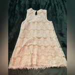 Speechless White Lace Halter Mini‎ Dress Boho Bohemian Rehearsal Size XS 0274 Photo 4