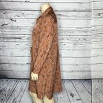 EVRI Women’s Plus NWT Size 1X Splatter Print Long Sleeve Shirt Dress Brown Photo 2