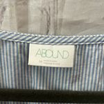 Abound  Women’s Cotton Bell Sleeve Blue Dress Shirt Lightweight Blouse Medium Photo 1