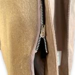 London Fog Vintage 90s  Faux Suede Tan Trench Coat Belted Size 6 Zip Lining Fall Photo 7