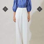 Sugar Lips  Blue and White Striped Blouse Photo 5