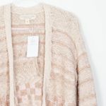 Saltwater Luxe NWT Womens 3D Knit Balloon Sleeve Cardigan Sweater Size M Neutral Photo 2