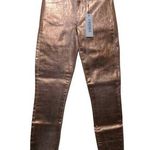 L'Agence Margot High Rise Skinny in Petal & Light Rose Gold Foil - Size 23 - NWT Photo 0