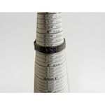 Sterling Enamel Multi Color Hearts 5 Mesh Chain Thailand 925 7” Bracelet Photo 6