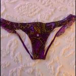 Billabong Bikini bottom paisley purple gold sz L Photo 1