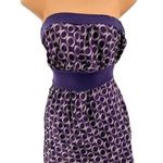 Oboe strapless Y2K purple tie back top casual vintage large geometric 90s Photo 0