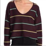 Free People Make You Mine Striped Crop 90’s Oversized M Photo 0