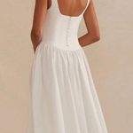 Birdy Grey White Drop Waist Dress Photo 1
