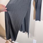 Beyond Yoga  Grey Cozy Cardigan Sweater Womens M Preppy Duster Longline Fall Photo 2