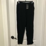 Shinestar  Women's Pants Elastic Waist‎ Pockets Regular Fit Black Size Medium NWT Photo 2