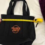 Trader Joe's Halloween Mini Tote Bag Black Photo 4