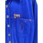 Liz Claiborne Women's Vintage  Shirt Dress Western Style‎ Blue Corduroy Midi 90's Photo 2
