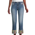 Driftwood  Colette Embroidered Cuff Jeans Sz 27 Photo 2