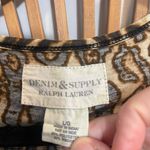 Ralph Lauren Denim & Supply Leopard Print Floral Sleeveless Swing Tank Rare Boho Brown Size L Photo 3