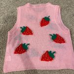 Colorful Natalie Strawberry Sweater Photo 3