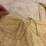Light Yellow Boutique Lace Mini Dress Photo 3