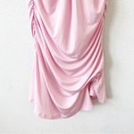 Meshki  Halter Ruching Mini Dress in Light Pink Photo 2