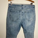 Old Navy  boyfriend mid rise Jeans distressed destroyed acid Wash size 12 Photo 3