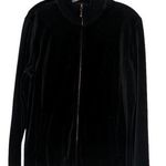 Vintage Chaps 2 Piece Black Velour‎ Jogging Suit Size L Photo 0