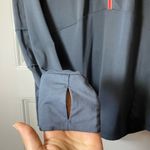 Athleta Malibu Half Zip Active Hike Jacket Pullover in Grey/Red Sz Medium Photo 7