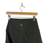 Lululemon 24" Cropped Leggings Womens 8 Olive Green High Rise Mesh Stretch Photo 6