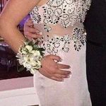 Champagne Prom Dress Tan Size 8 Photo 1