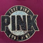 PINK - Victoria's Secret  T-Shirt Logo Spellout Sequins Tee Photo 1