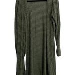 Olivia Rae Green Black Stripe Cardigan Long Sleeve Photo 0