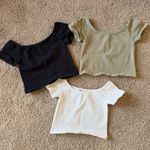 Bundle off the shoulder Crop Tops Photo 0