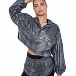 FREE people movement Diamond Back Reflective Jacket and shirt set size small Gray Photo 4