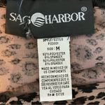 Sag Harbor Animal Print Blouse Size Medium Slinky Photo 4
