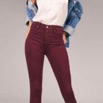 Abercrombie & Fitch Abercombie & Fitch maroon jeans Photo 0