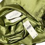 BHLDN  Delaney Scoop-Neck Scarf High-Shine Satin Maxi Dress, Olive Green, XS Photo 9