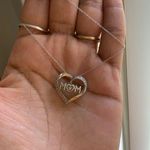 10k Gold Diamond MoM Necklace with 10k Chain Photo 0