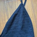 ZARA  Black Ruched Smocked Back High Cut V Neck One Piece Swimsuit Photo 1