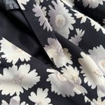 August Silk black white daisy print sleeveless dress wedding guest M Photo 11