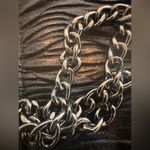 Jessica McClintock  Textured Elegant Black Clutch Bag with Chain Photo 8