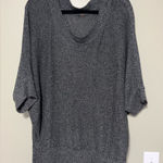 Poof! Poof dolman sleeve black/Gray Knit Sweater Photo 0