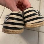 Levi's Levi Strauss and Co | black and white stripe espadrilles size 9 Photo 3