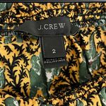 J.Crew Women’s Off The Shoulder Elephant Print Ratti Top Yellow Green Size 2 Photo 7