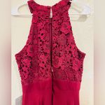 Lulus  Picture Perfect Burgundy Lace Maxi Long  Dress New women's Large NWT #192 Photo 6