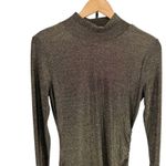 n:philanthropy Demetra Metallic Minidress Brown Gold Bodycon Stretch size Large Photo 5