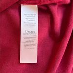 Chico's  Cherry Red Button Down Faux Suede Shirt sz 0(4) Photo 5