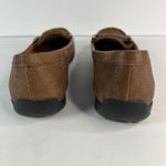 Naturalizer  Women Brown Lizard Embossed Penny Loafer Flats Size 6M Quiet Luxury Photo 2