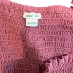 Aerie Sleeve Ruffle Sweetheart Cottage Tiered Smocked Midi Sundress Pink Medium Photo 3