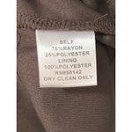 London Times Women’s Sable Brown Flutter Sleeve Cocktail Dress w/Rosette Size 6 Photo 3